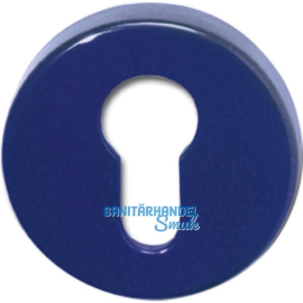 HEWI Zylinderrosette flach 306.23 FS stahlblau