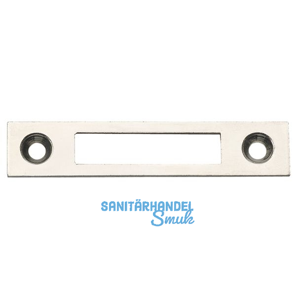 Schlieblech eckig, 60x12 mm, Stahl vernickelt