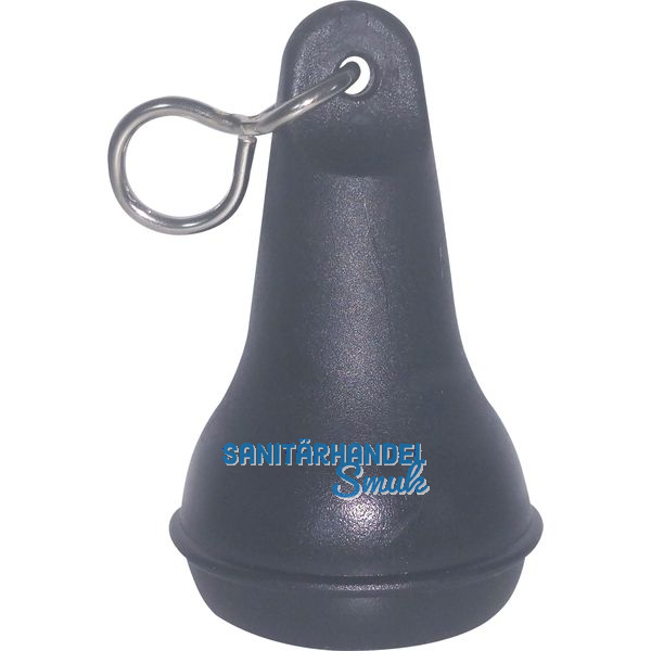 Hotelschlsselanhnger - birnenfrmig schwarz