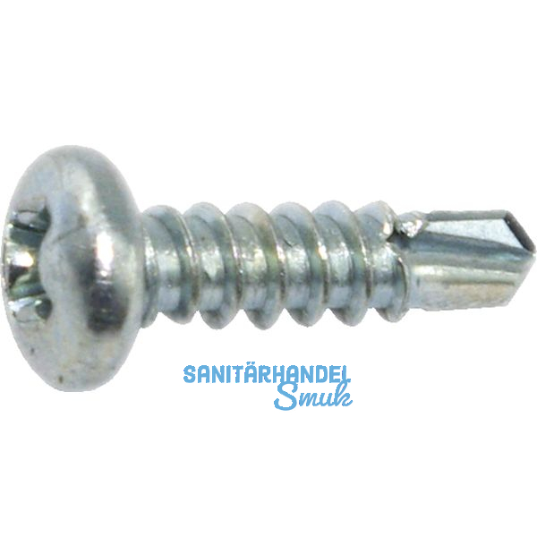 SFS-SN2/ 8 Fensterbohrschraube Halbrundkopf 3.5x13 PH 2 verzinkt-blau