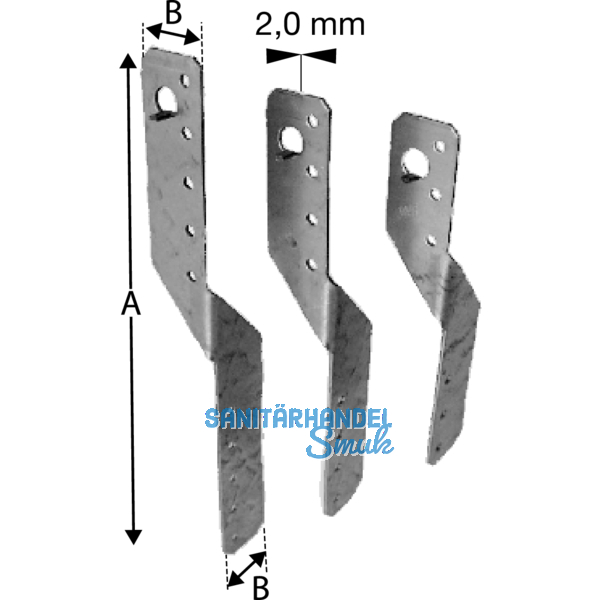 SIMPSON Pfettenanker PFU 210 feuerverzinkt mit Zulassung