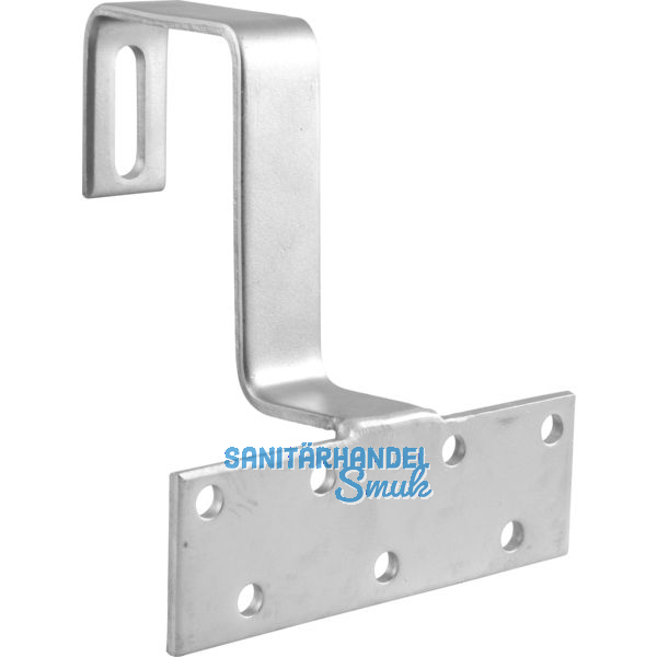 Standard Solardachhaken 150x50x5 mm Edelstahl A2 Oberflche Sandgestrahlt