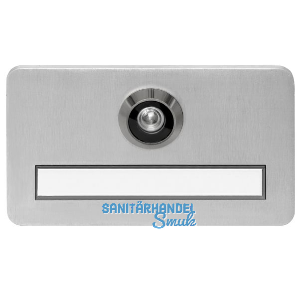 SOLIDO Namensschild m. Trgucker S, 120x70x6, Linse 170,TS 31-43 mm,Edst. matt