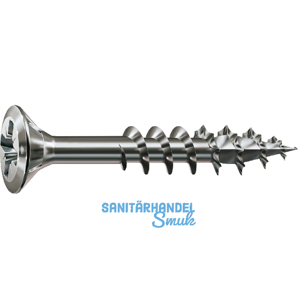 SPAX-FEX H Beschlagschraube 4.0x 35 PZ 2 Stahl silber fr Holzbefestigungen