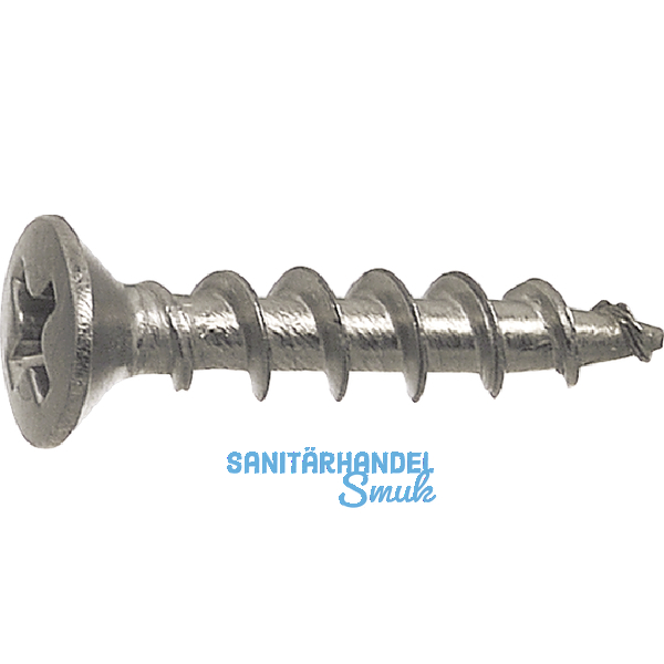 SFS-SPT/19 Beschlagschraube 4.3x25 PH 2 Edelstahl A2 fr Kunststoffprofile