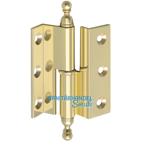 Stil-Mbelband Krpfung D, rechts, 50x33 mm, Messing poliert