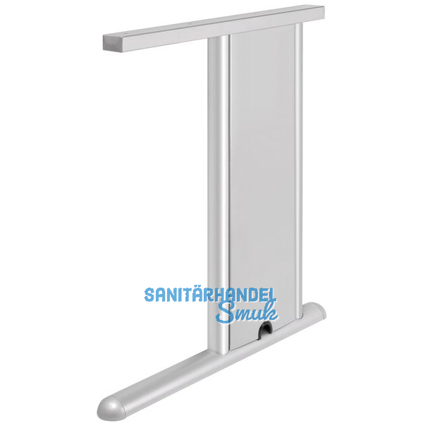 C 3000 Tischgestell rechtes Seitenteil C- Fu; H: 712mm; T:550mm; RAL 9006 Tiger