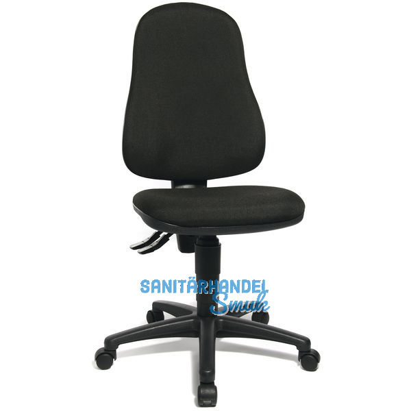 TOPSTAR Drehstuhl Point 60 ohne Armlehnen, Bezug Stoff schwarz