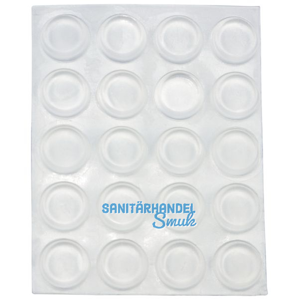 SECOTEC Transchlagdmpfer zum Aufkleben 8 mm Kunststoff transparent SB-50 BL4