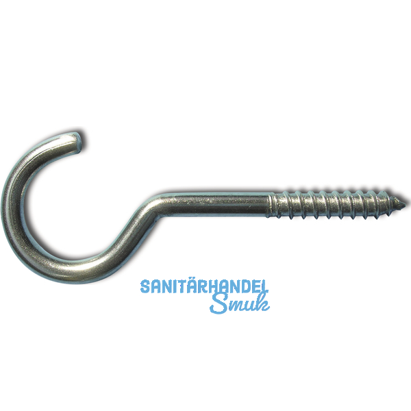 Wscheleinenhaken mit Holzgewinde 4.4x 50 Edelstahl A2