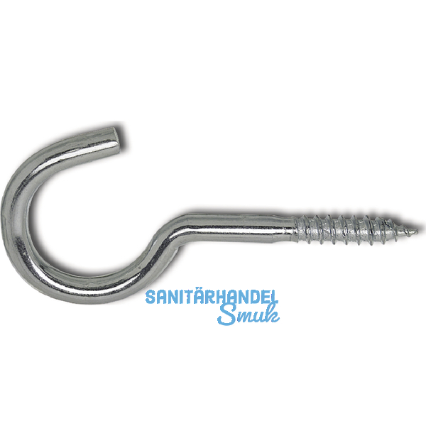 Wscheleinenhaken mit Holzgewinde 4.7x 65 verzinkt-blau