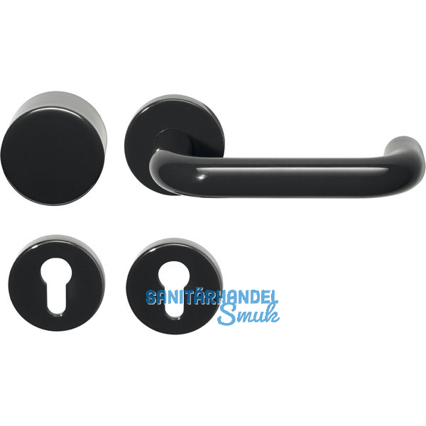 HEWI Wechselgarnitur 111.23 R/122.23 - auf Rosette PZ tiefschwarz