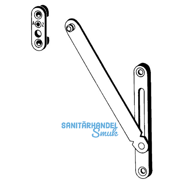 Falzschere, 200 mm, Stahl verzinkt
