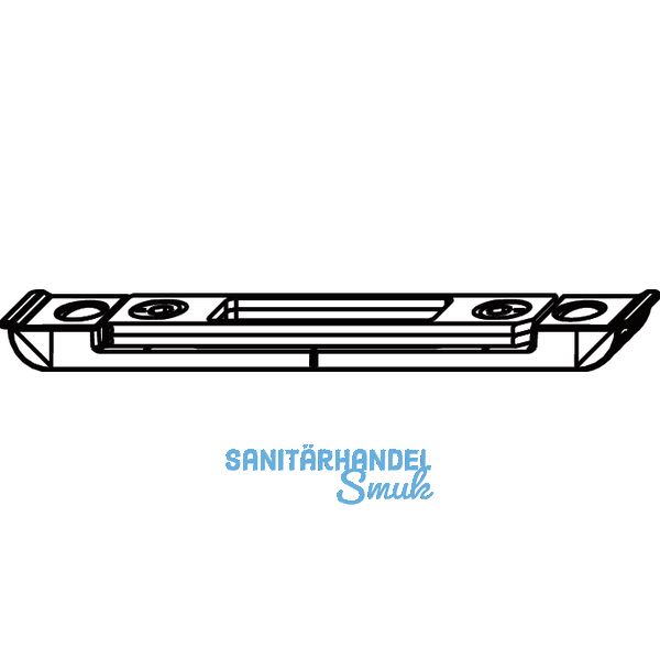 Fallenschlieteil fr MF, Falzluft 4 mm, Stahl verzinkt silberfrbig B 20
