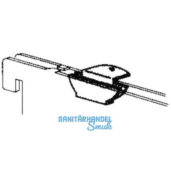 Aufsteckhalter 11603 fr U-Trger 10201, einseitig, Edelstahl rostfrei