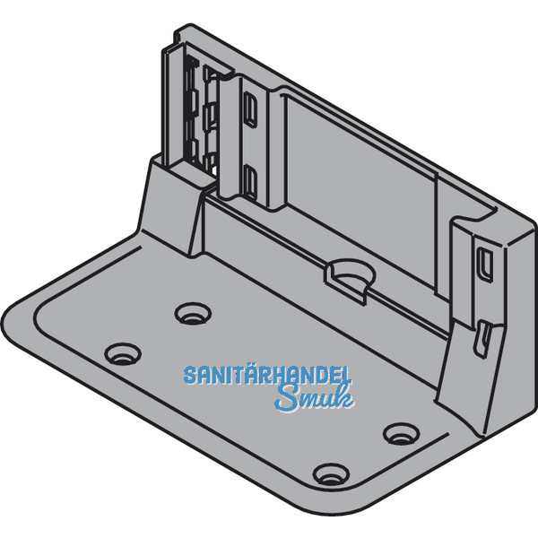 BLUM SERVO-DRIVE Aufnahmewinkel 2-fach, 95x138, 5, KS RAL 7037 staubgrau