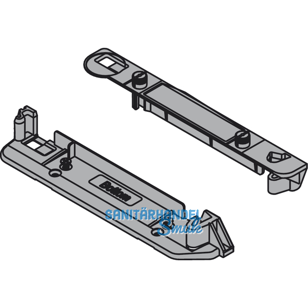 BLUM SERVO-DRIVE Trgerprofilaufnahme oben/unten, KS RAL 7037 staubgrau