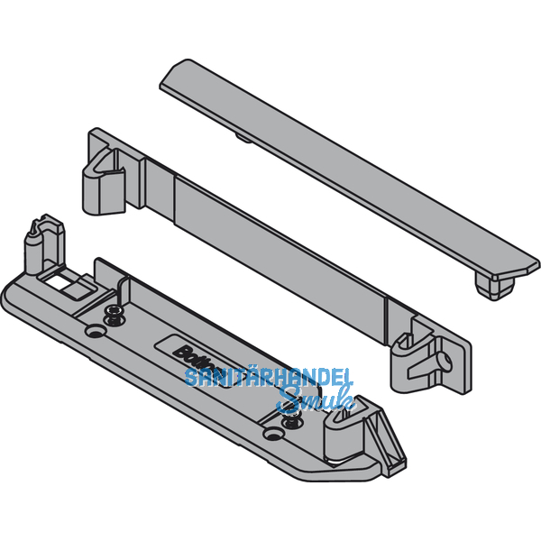BLUM SERVO-DRIVE Trgerprofilaufnahme unten und hinten, KS RAL 7037 staubgrau