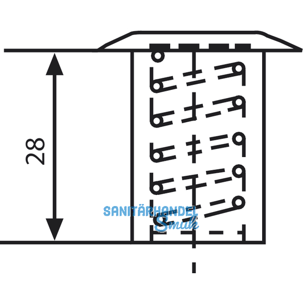Bodenbchse mit Verschluss, 10 mm, Messing blank