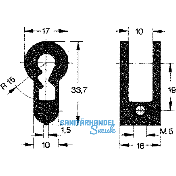 Buntbarteinsatz mit Schlssel und Schrauben