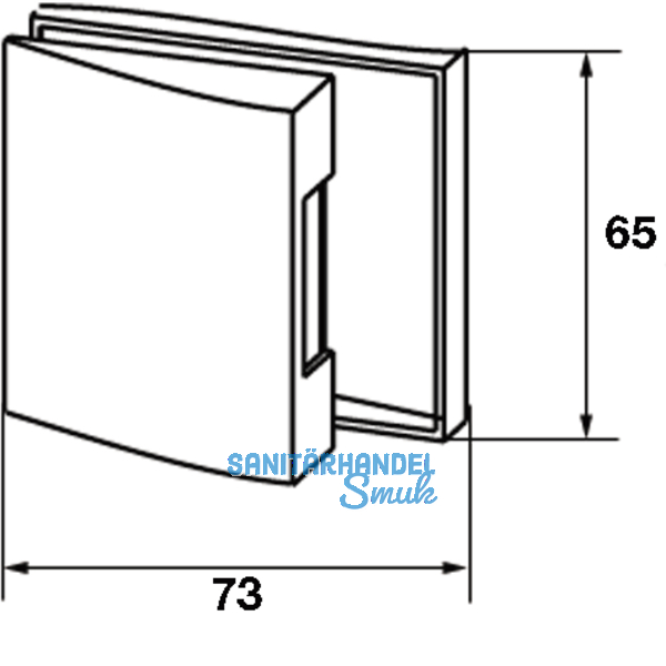Gegenkasten Studio Arcos 24.220, Aluminium silber eloxiert