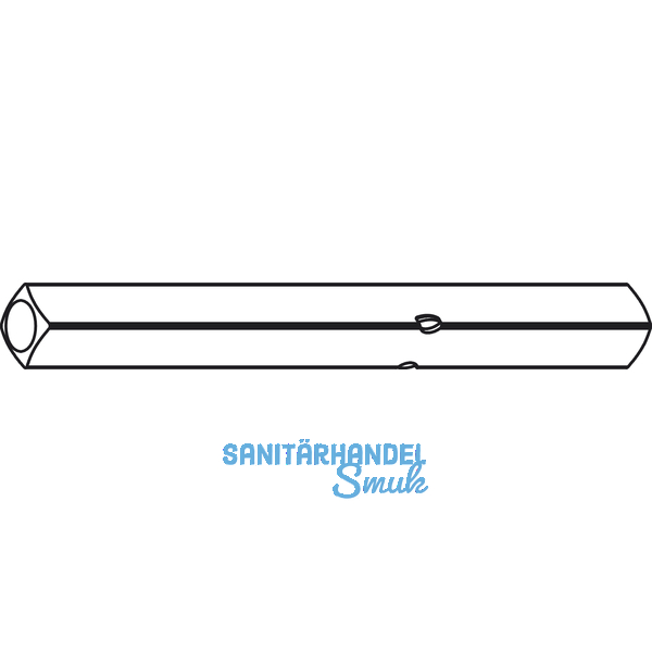 DORMA Drckerstift PR 114 - Vierkant 8 mm, 143 mm, Stahl verzinkt