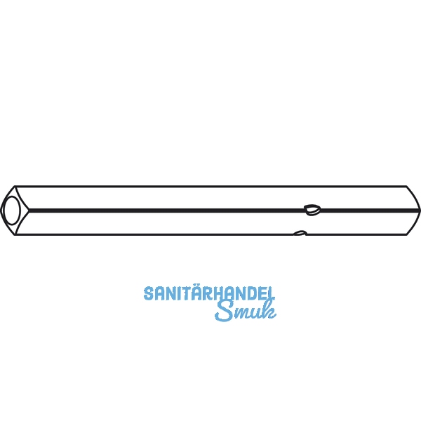 DORMA Drckerstift PR 114 PB - Vierkant 8 mm, 84 mm, Stahl verzinkt