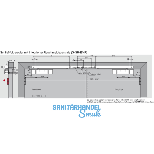 Gleitschiene GSR-EMR2-V, silber