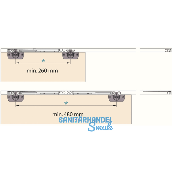 EKU CLIPO 16 Dmpfungssystem bis 16 kg, 2 -flgelig