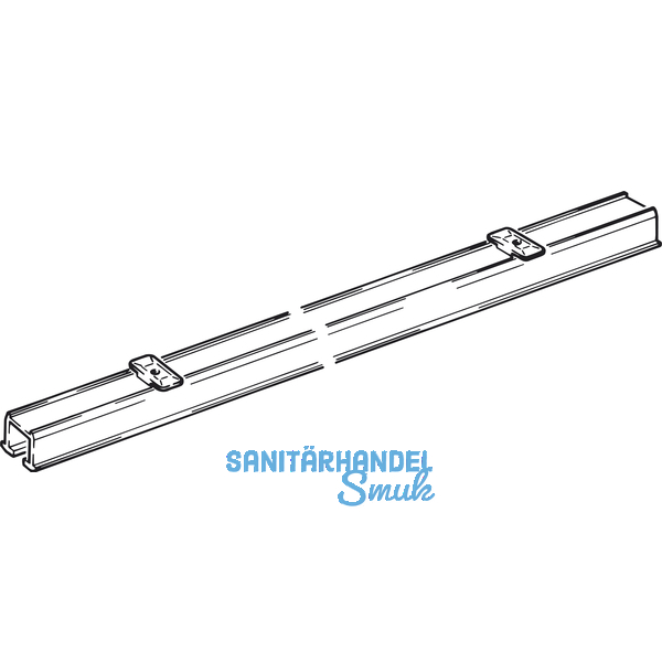 EKU CLIPO Einfach- Laufschiene Alu, Drehriegel, L - 2500