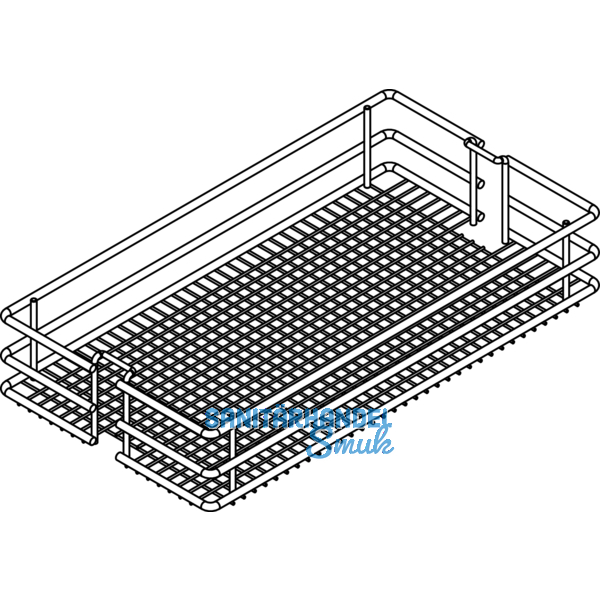 VAUTH-SAGEL SAPHIR Einhngekorb, 250 x 80 x 460 mm, KB 300 mm, Stahl verchromt