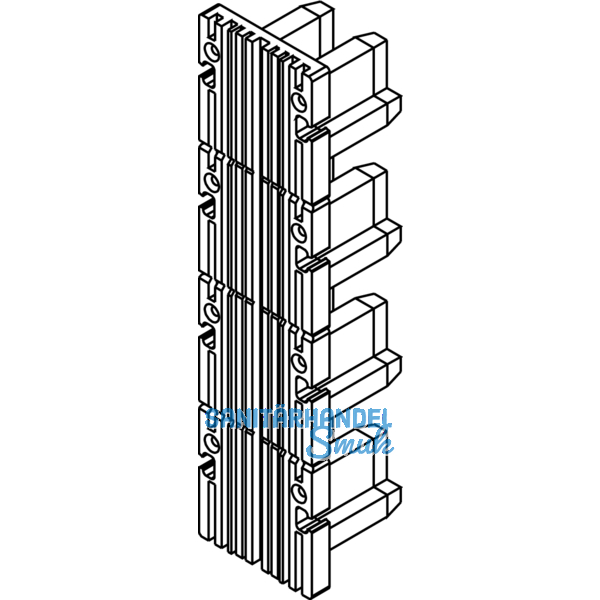 Endkappe fr KS 35, Kunststoff wei