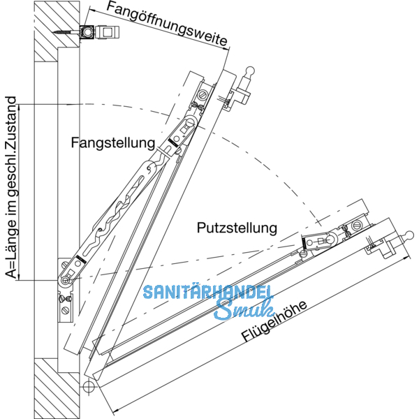 Fang- und Putzschere GEZE FPS, Gre 2, Stahl verzinkt