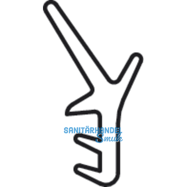 HAUTAU ATRIUM HS 300 Dichtung Nr.2, unten und vertikal, L=17,3 M, schwarz