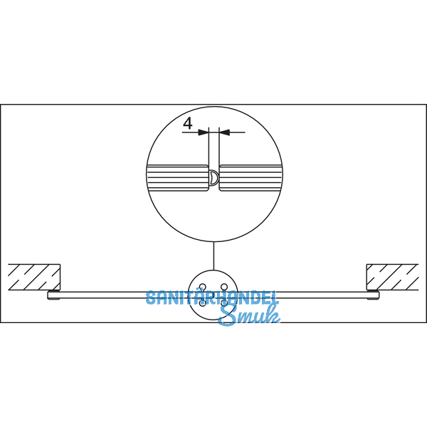 Gummiprofil Glaskantenschutz HAWA, 10 m, Kunststoff transluzent