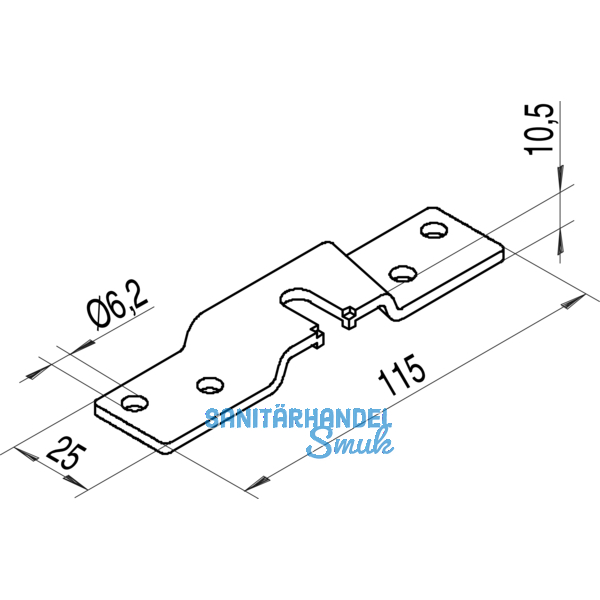 Tragflansch HELM 140, Edelstahl