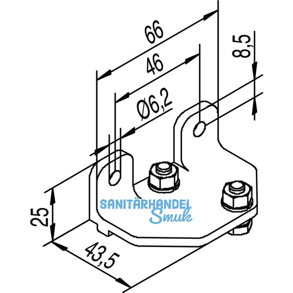 Wandbefestigungswinkel HELM 150