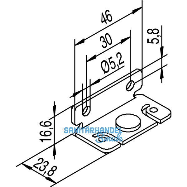 Wandbefestigungswinkel HELM 73