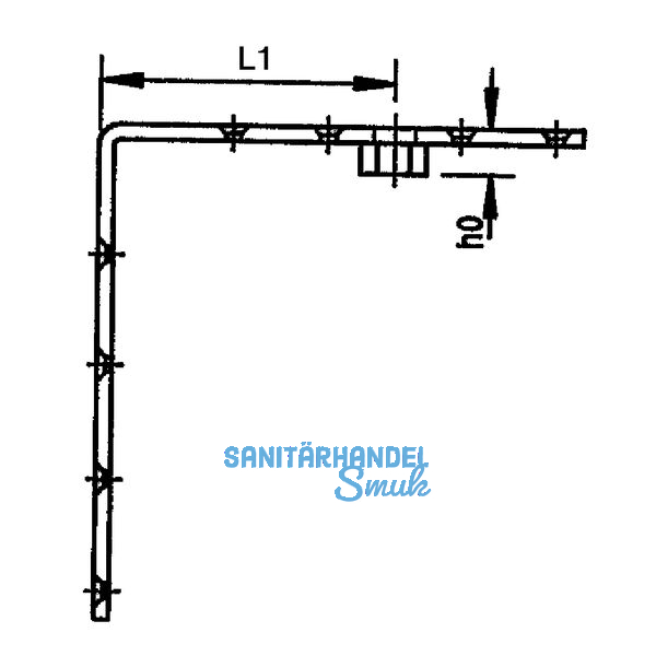 Tragwinkel HELM 395, Loch- 5,4 mm, Stahl gelb passiviert