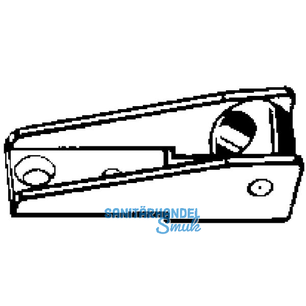 Stangenfhrung HAUTAU FL 190 Nr.1 f. Gelenkbertragung,Stahl verzinkt (OL 35922)