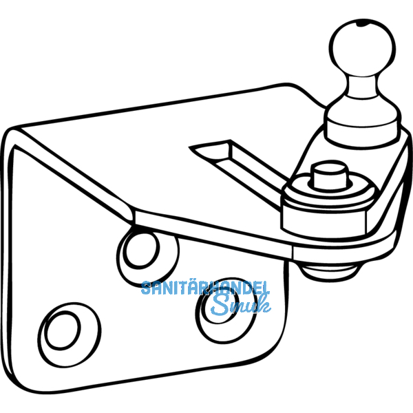 Flgelbock HAUTAU FL 190 f. Rund-, Flach- und Schrgfenster, Alu silber eloxiert
