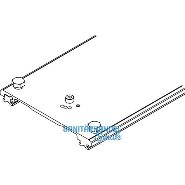 HAWA Connector Verbindungsprofil 110 mm, Lnge 26 mm, Aluminium eloxiert