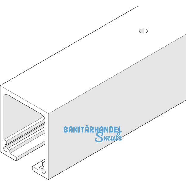 Laufschiene HAWA-Junior 160, 3000 mm, Aluminium farblos eloxiert