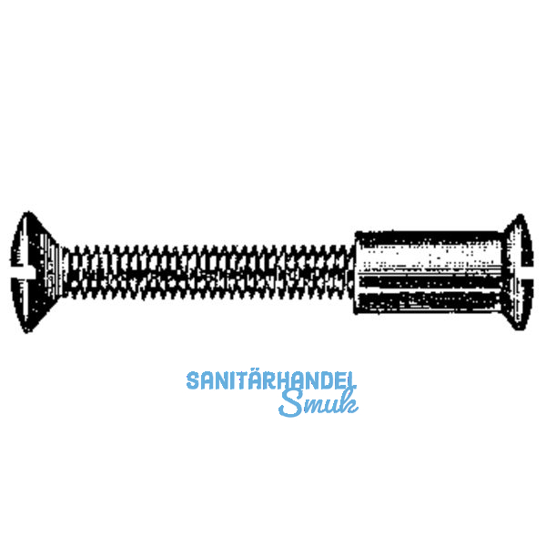 SECOTEC Hlsenschrauben M4 komplett TS -45mm vermssingt SB-4 BL1