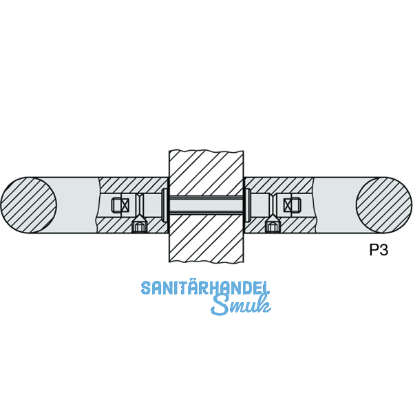 KWS Befestigungszubehr P3 - paarweise, M 8 x 140, Stahl verz.