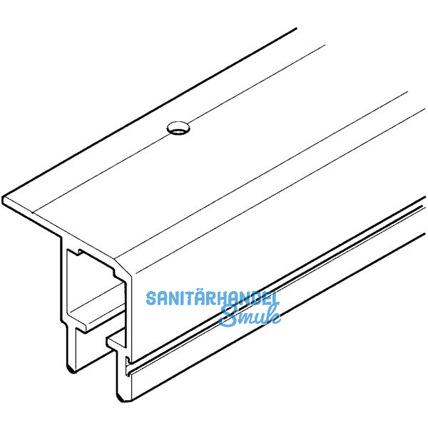 HAWA Multifold 30 Laufschiene Lnge 2500 mm, Aluminium farblos eloxiert
