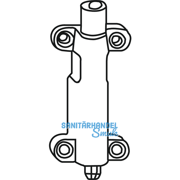 Ladenendverschluss Rustico mit Stangenausschluss, rechts schlieend (14132)