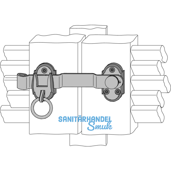 Fensterladenverschluss mehrflgelig, mit gekrpfter Kurbel 14212