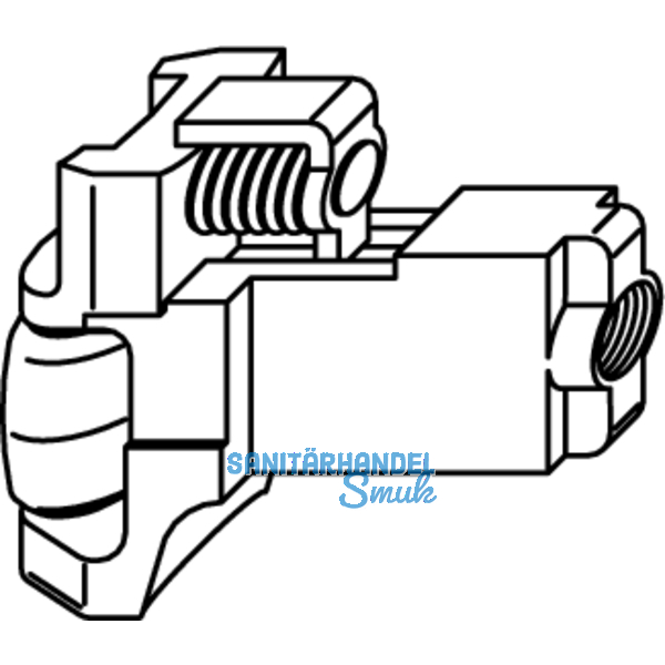 Rollfalle zu Schloss Z-TS, als Ersatz der Standardfalle fr Pendeltren,DM 55 mm