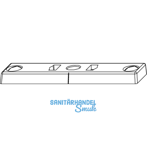 Schlieteil f. ffnungsbegrenzung, Falz 12 mm, Zinkdruckgu silberfrbig (54697)
